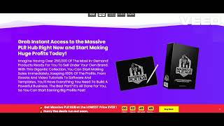 Massive PLR HUB Review  OTO [upl. by Nylcaj636]