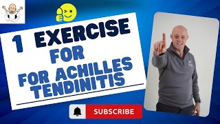 1 exercise for Achilles tendinitis  Achilles tendonitis  Achilles tendonitis treatment [upl. by Wan]