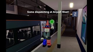 Roblox Stepford County Railway Some Dispatching at Airport West [upl. by Kurtz]