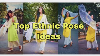 Top Poses for Girls in Ethnic Wear  Pose With Dupatta  Suit amp Kurtis pose MYClicks Instagram [upl. by Nwahser]