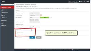 Plesk 125 Tutorials  How to manage ftp accounts [upl. by Atonsah]