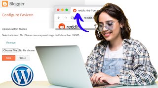 How To Create And Add a Custom Favicon In Blogger 2024  Custom Favicon  Create Wordpress Favicon [upl. by Beaulieu]