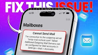 How to Fix quotCannot Send Mailquot Error on iPhone  Email Sending Failed on iPhone [upl. by Gertrud]