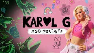 Fortnite x Karol G  MSB Mañana Sera Bonito ConcertEvent [upl. by Amice]