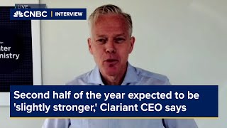 Second half of the year expected to be slightly stronger Clariant CEO says [upl. by Christina]