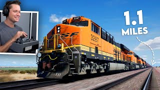 Driving the Longest Train in Train Sim World 5 11 Miles Long [upl. by Grizel]