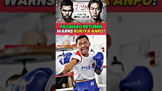 🔥Manny Pacquiao vs Rukiya Anpo Fight‼️👀 mannypacquiao shortsfeed [upl. by Holleran]