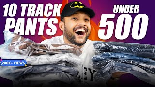 10 Best Track Pants Joggers Under 500 for Men 🔥 AmazonAJIO Pants Haul Review 2023  ONE CHANCE [upl. by Cam]