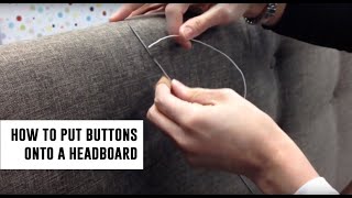 How to put buttons on a headboard  Mollies Mollies [upl. by Olwena]