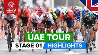 UAE Tour Stage 1 Highlights  The Pointe › Dubai Silicon Oasis [upl. by Daile]