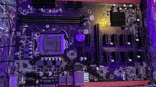 Aliexpress B250 12P BTC motherboard overview and function test [upl. by Notsle]