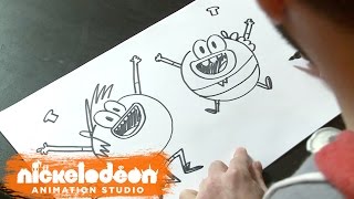 How to Draw SwaySway and Buhdeuce  Breadwinners  Nick Animation [upl. by Gianni]