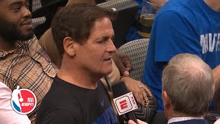 Mark Cuban reacts to NBA suspending season due to coronavirus  NBA on ESPN [upl. by Melina]