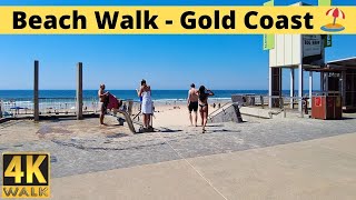 4K Beach Walk 🌴 Surfers Paradise Gold Coast  Australia 🇦🇺 [upl. by Ludba]