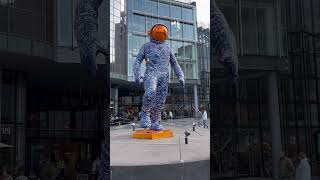 Giant Astronaut Display With Full Of Writings travel norwaytourism shorts viral short statue [upl. by Quitt760]