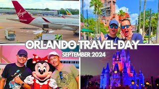 Orlando Florida TRAVEL DAY  Virgin Atlantic Premium Economy  MAN to MCO Walt DIsneyworld Sept 2024 [upl. by Obidiah]