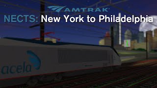 FULL Acela New York to Philadelphia Cab View NEC Train Simulator Roblox [upl. by Anica594]