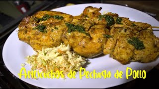 ANTICUCHOS DE PECHUGA DE POLLO I Cristinakitchenperu I [upl. by Greysun967]