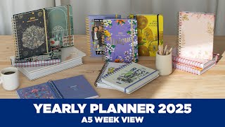 YEARLY PLANNER A5 WEEK VIEW 2025  Grupo Erik [upl. by Dippold]