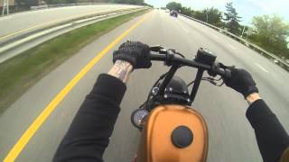 A Ride on my Sportster Bobber [upl. by Deevan917]