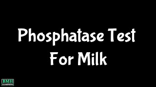 Phosphatase Test For Milk  ALP Test For Pasteurized Milk [upl. by Euseibbob546]