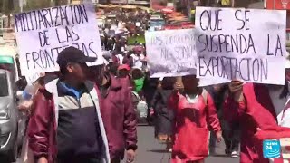 Industria cárnica de Bolivia protesta contra el alza de precios y el contrabando [upl. by Illib]