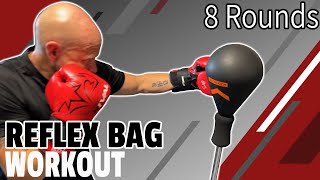 Reflex Bag Workout  8 Rounds  Outshock Punching Ball  English [upl. by Yruj455]