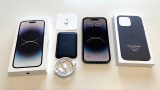 iPhone 14 Pro Max Unboxing Space Black [upl. by Jecoa574]