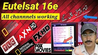 Eutelsat 16e New Update  Eutelsat 16a Channel List  4k Dth Info [upl. by Daisi841]