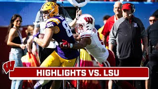 ReliaQuest Bowl Wisconsin vs LSU  Highlights  Big Ten Football  Jan 1 2024 [upl. by Eerual]