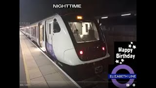 FULL JOURNEY ON THE ELIZABETH LINE FROM ABBEY WOOD TO READING SEMI FAST NIGHT 14112022 [upl. by Felecia580]