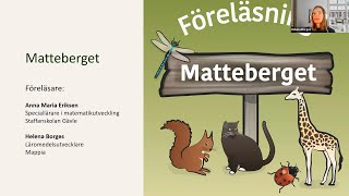 Föreläsning om Matteberget [upl. by Onitrof822]