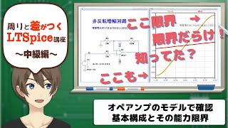 【伝スパ】LTSpiceで学ぶ オペアンプの基本構成とその能力限界を知る [upl. by Dreyer]