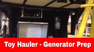 More  Luxe Toy Hauler fifth wheel  Generator Prep [upl. by Yennor]