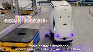 iTR Commercial iScrubber M2 Pro is the best partner for workshop cleaning！floorcleaningrobot clean [upl. by Arthur253]