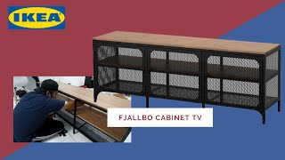 IKEA FJALLBO Cabinet TV Bench Unboxing and Installation Assembly [upl. by Flanagan]