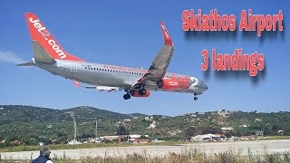 Low landing at Skiathos Airport [upl. by Patric883]