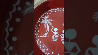 Diy teracotta plate art [upl. by Yroger]