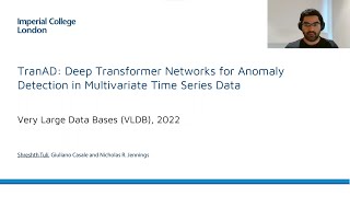 TranAD  Transformer based Anomaly Detection  VLDB 2022 [upl. by Aires576]