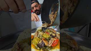 الدولمة العراقية على اصولها موكبانغ اكلات عراقية شهيرة Mukbang اكل mukbang food foodie طبخ [upl. by Oballa]