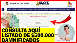 Consulta aquí Nuevo Listado de 500 mil pesos para Damnificados  Verifica tu documento Paso a paso [upl. by Anahsit343]