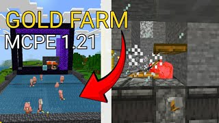 GOLD FARM MCPEXboxWINDOWSMINECRAFT 121 minecraft minecrafttutorial [upl. by Ranilopa]