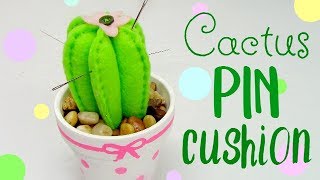 🌵 Watch Me Make A Cactus Pincushion 🌵 [upl. by Robbi]