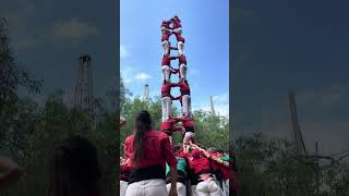 4de8 dels Castellers de Barcelona al Poblenou [upl. by Swee996]