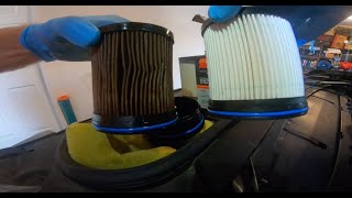 Fuel Filter change on a 20212023 GMC Yukon XL Denali LM2 Duramax [upl. by Anovad]