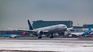 5 Minutes Winter Plane Spotting  MontréalPierre Elliott Trudeau International Airport YUL [upl. by Edme]