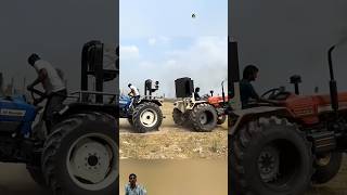 new holland 🆚 swaraj tractor full power  shortvideo viralvideo trending [upl. by Acinej]