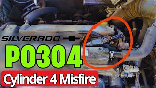 How To Fix P0304 Cylinder 4 Misfire Silverado [upl. by Sellma]