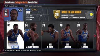 NBA 2K24 Golden State Warriors 198384 classic team PS5 Magic vs Bird Roster [upl. by Lerej]