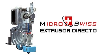 Micro Swiss Extrusor Directo para Creality Ender 3 CR 10 y otras [upl. by Sidwel515]